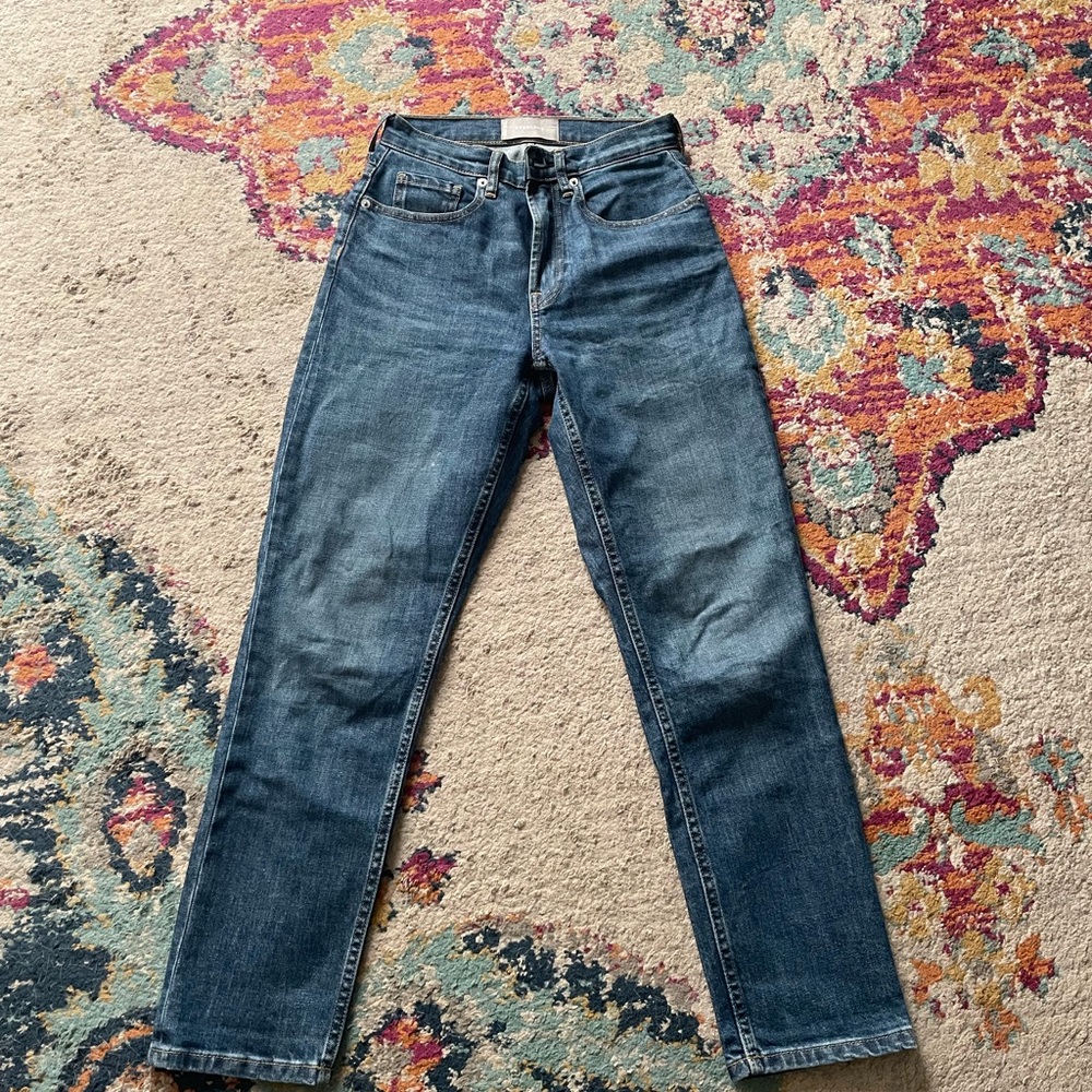 Everlane High Waist Straight Leg Jeans